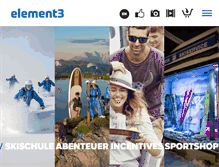 Tablet Screenshot of element3.at